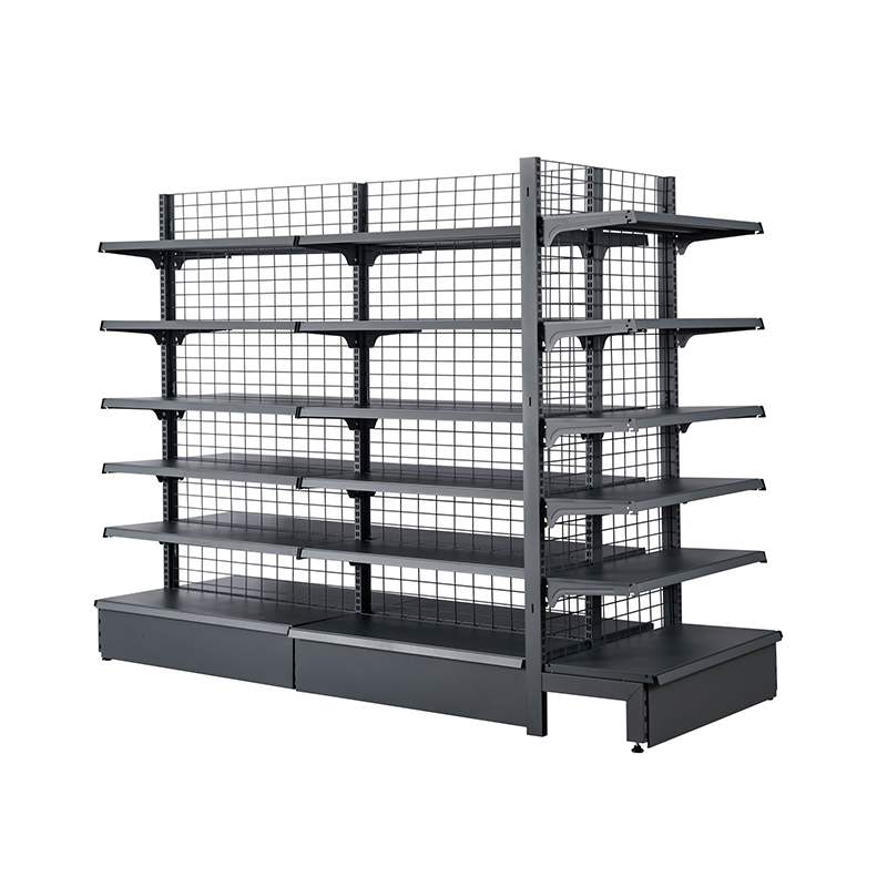 Multi-layer wire panel double-sided Supermarket shelf