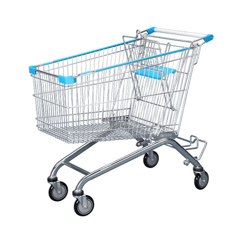 Commercial Shopping Cart — High-Capacity, Stackable, Silent Model
