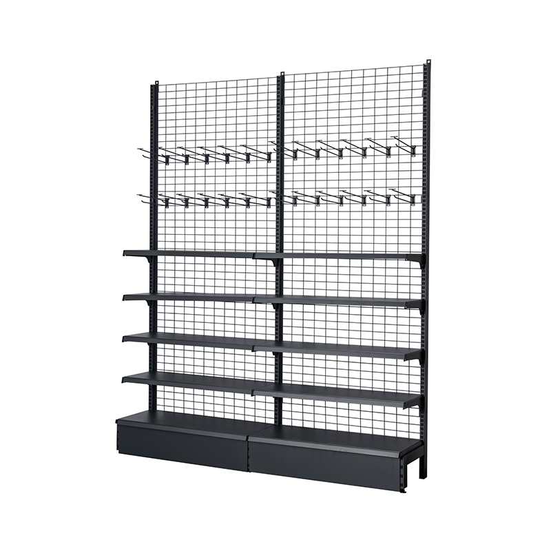 dual-purpose hanging layer wire panel single-sided Supermarket shelf