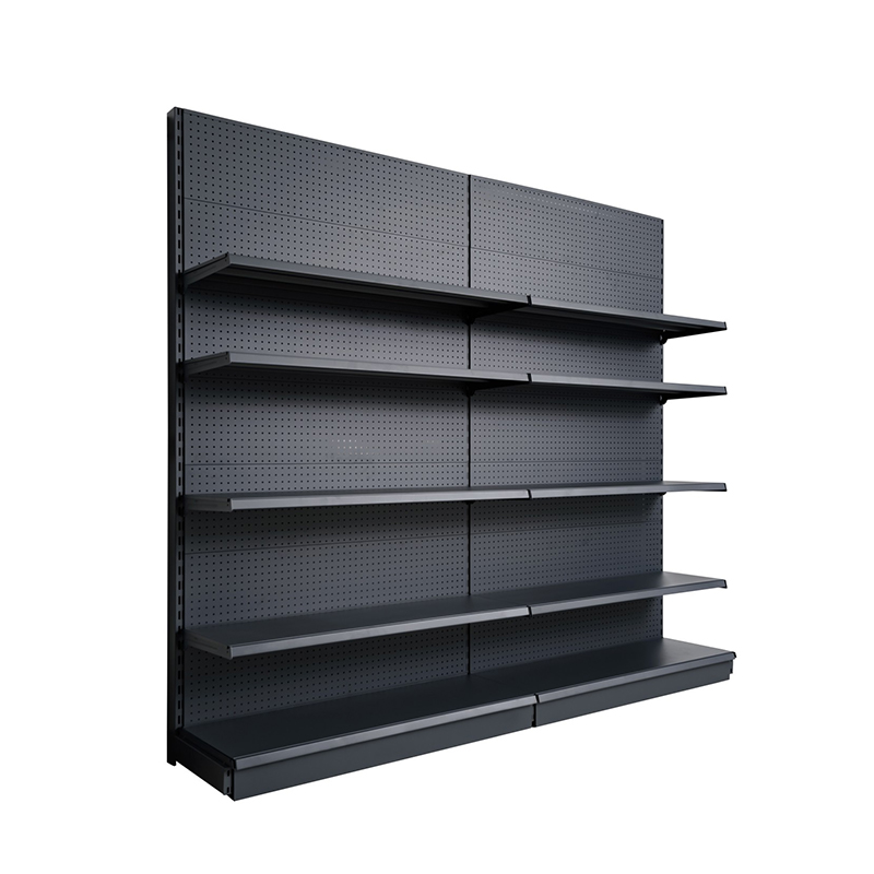 Convenience store standard perforated sheet single-sided wall-mounted shelf